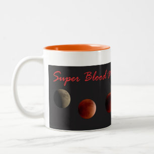 Superblut-Mond-Tasse 2015 Zweifarbige Tasse