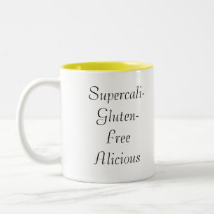 Supercali-Gluten-Frei-alicious Zweifarbige Tasse