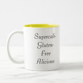 Supercali-Gluten-Frei-alicious Zweifarbige Tasse