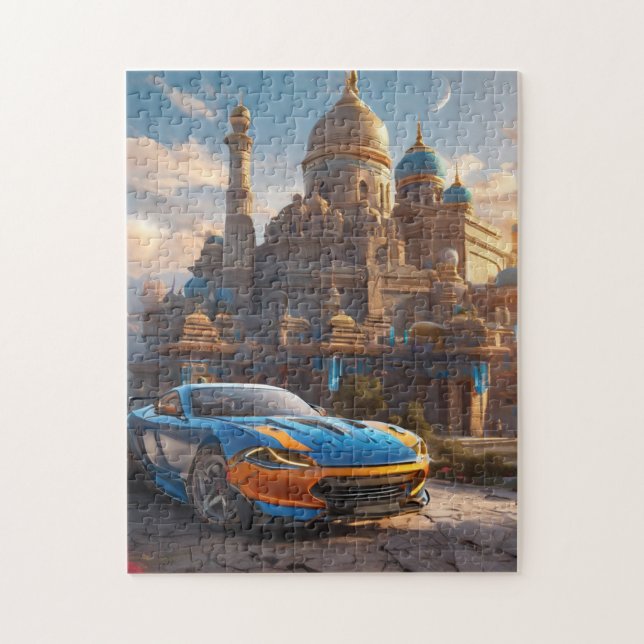 Supercar cool schönes Kloster Puzzle (Vertikal)