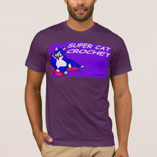 SUPERcat-HÄKELARBEIT T-Shirt