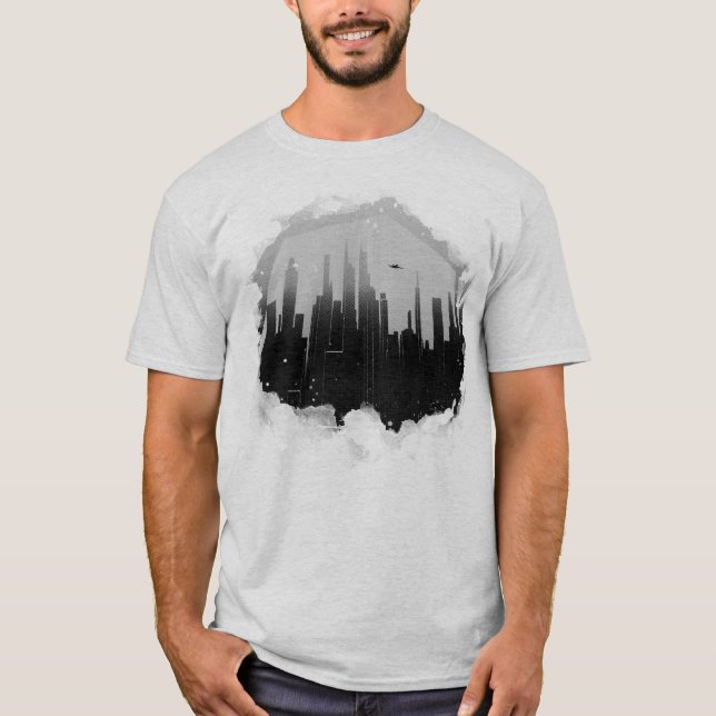 SuperCity Lansdcape BW T-Shirt (Vorderseite)