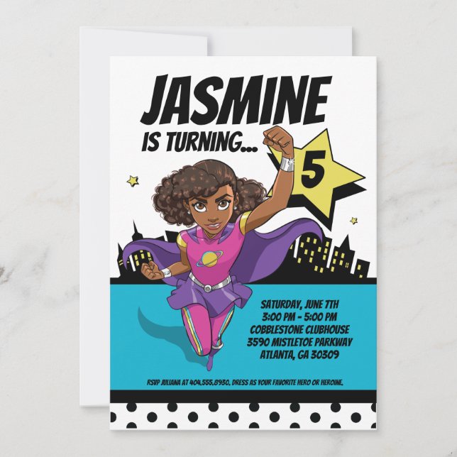 SuperCoco Personalisierte 12x18 Einladungen (Vorderseite)