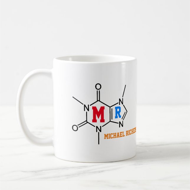 Supercoffein-Drinker-Molekül Tasse (Links)