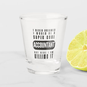Supercool Accountant Schnapsglas