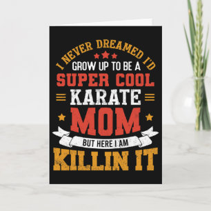 Supercoole Karate-Mama Lustiges Karate-Mutter-Gesc Karte