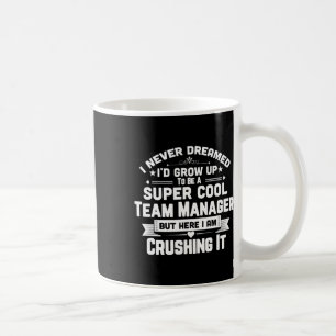 Supercooler Team-Manager Lustiges Bysebyll-Fußball Kaffeetasse