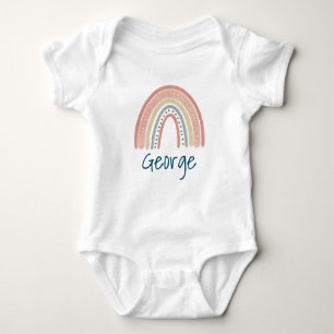 Supercute Boho Regenbogen Baby Bodysuit Baby Strampler