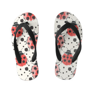 Supercute Ladybug Party Kinderbadesandalen