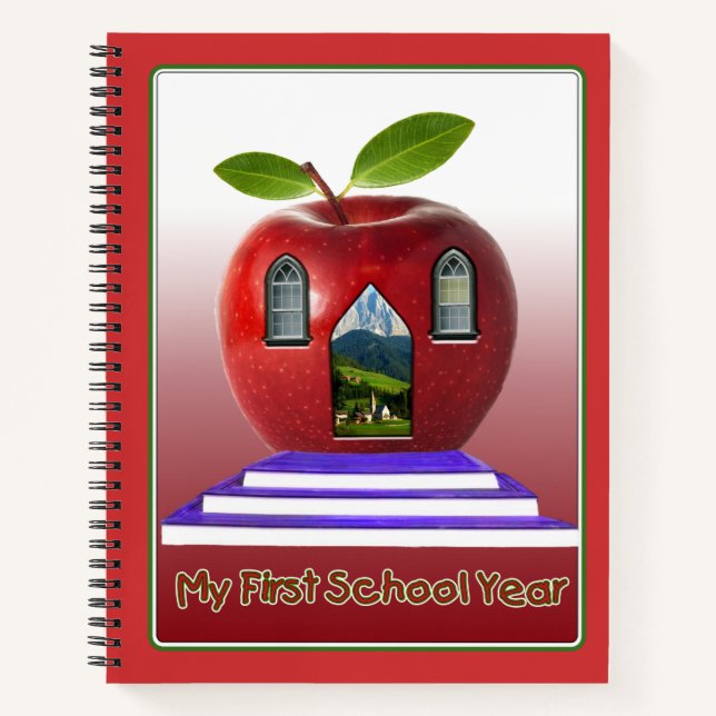 Supercute "Mein erster Schultag" Notizbuch (Vorderseite)