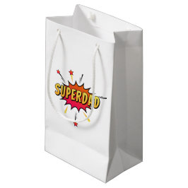 Superdad Comic Retro Pop Art| Geschenktasche Kleine Geschenktüte