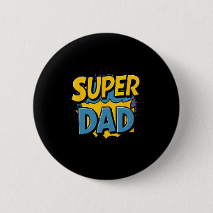 Superdad Funny Superhero Vater Design Kostüm für F Button
