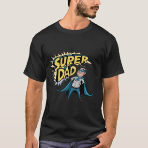 Superdad Funny Superhero Vater Kostüm für F T-Shirt