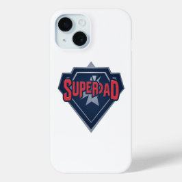 SuperDad Hero Shield Vatertag iPhone 15 Fall Case-Mate iPhone Hülle