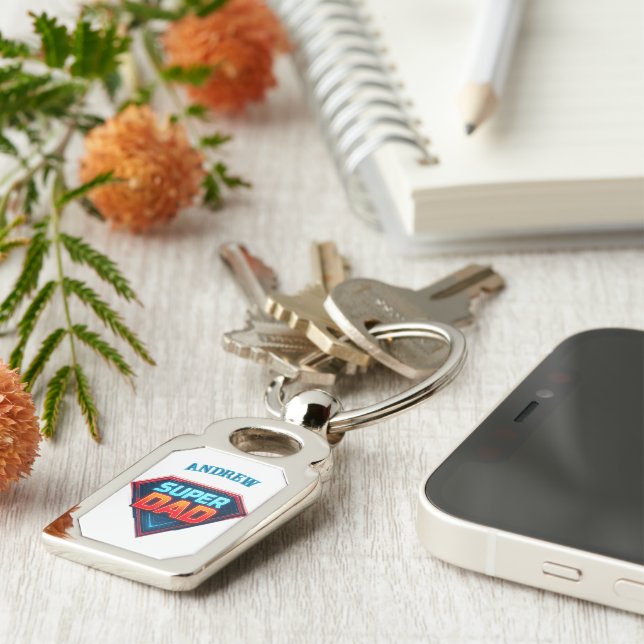 Superdad - heroische Hommage Schlüsselanhänger (Seite)