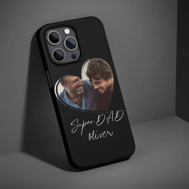 SuperDAD Modern Foto Black Trendy Gift Case-Mate iPhone Hülle (Von Creator hochgeladen)