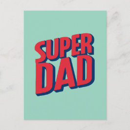 Superdad Postkarte