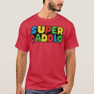 SuperDaddio Funny Gamer Vater Fathers Day Video Ga T-Shirt