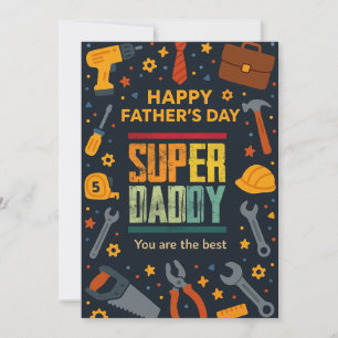 SuperDaddy Garden Happy Fathers Day gibt Karten