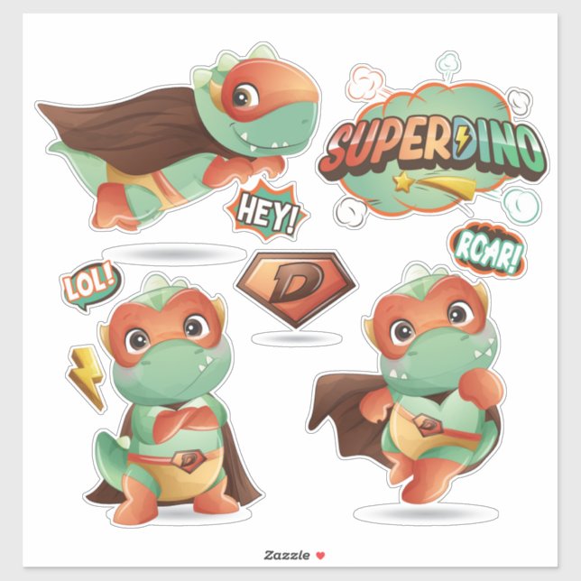 SuperDinos Sticker (Blatt)