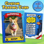 Superdog Comic Trading Card Funny Custom Dog Cards Telefonnummerkarte<br><div class="desc">Mit dieser Superdog Comic Trading Card verwandeln Sie Ihr Jungtier in den ultimativen Held! Diese personalisierte Karte ist ein Muss für jeden Hundefreund,  der die einzigartige Persönlichkeit seines Freundes feiert. Ein spielerischer Sake,  um für immer zu pflegen!</div>