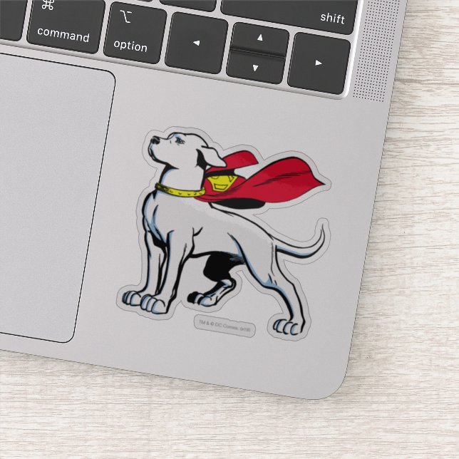 Superdog Krypto Aufkleber (Detail)