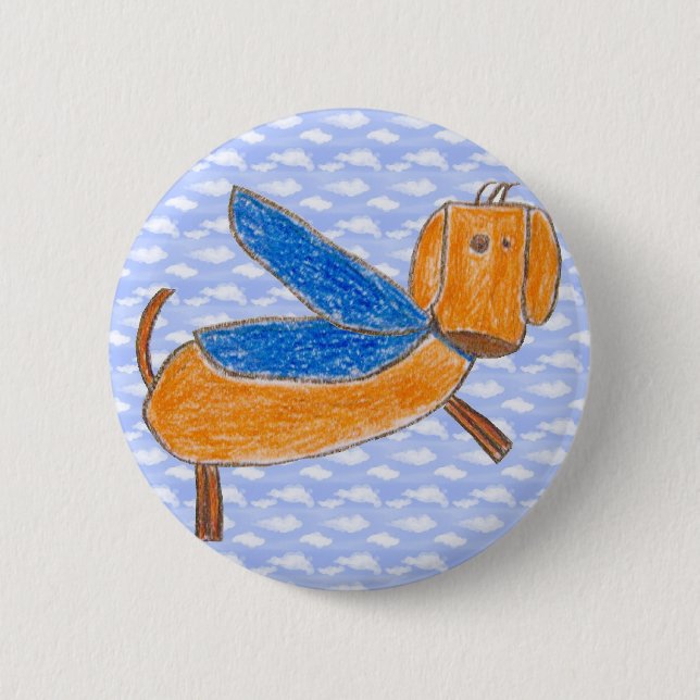 Superdog (Maggie) Knopf Button (Vorderseite)
