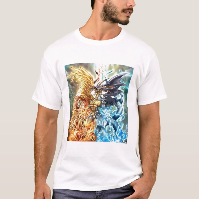 Superelement-Drache T-Shirt (Vorderseite)
