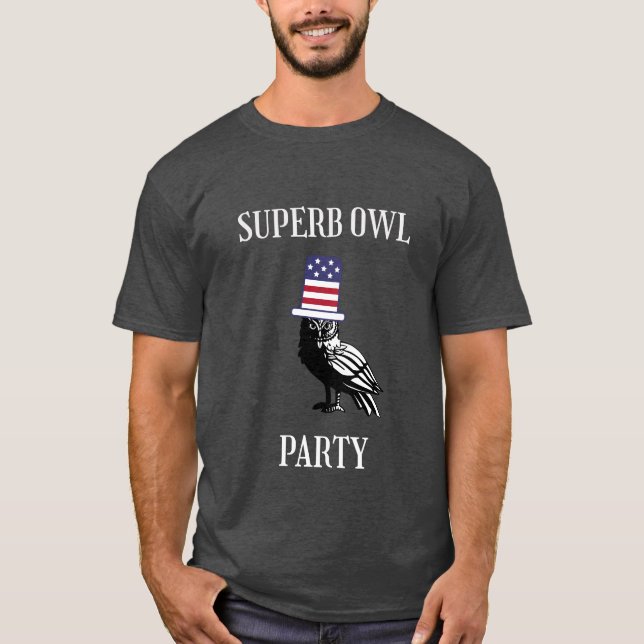 Superes Owl Party T-Shirt (Vorderseite)