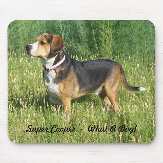 Superfassbinder-Beagle-Mausunterlage Mousepad (Vorne)