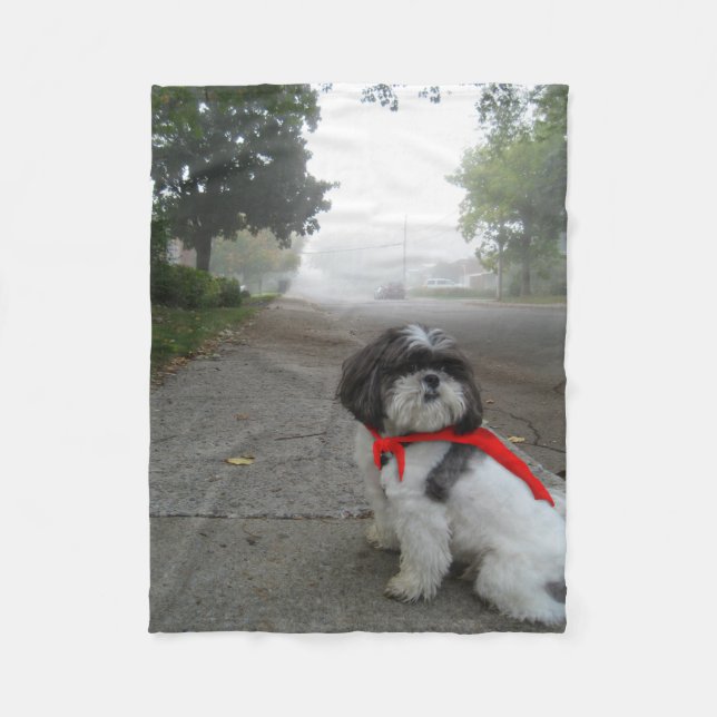 SuperFleecehaustier-Welpendecke Shih Tzu Fleecedecke (Vorderseite)