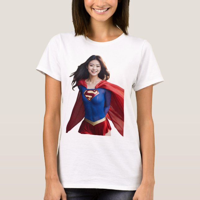 Superfrau Vibes T-Shirt : Fühlen Sie sich Ihre Kra (Vorderseite)