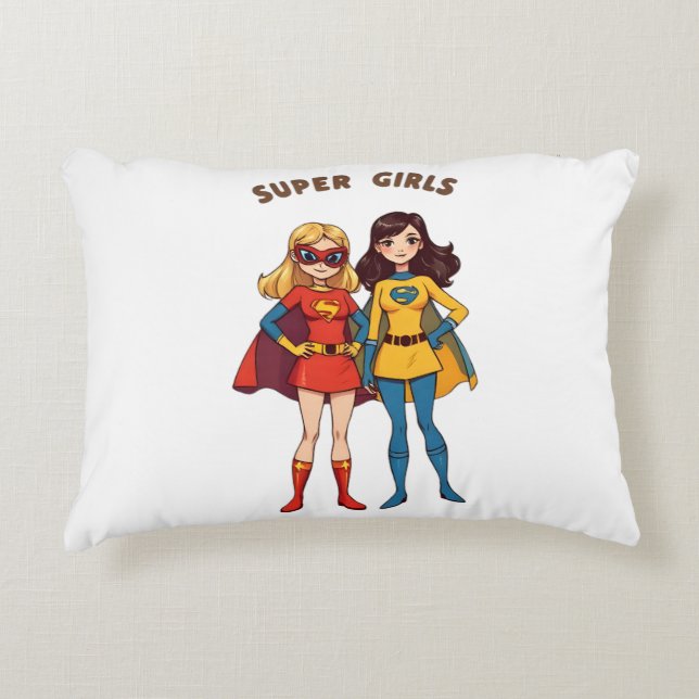 Superfrauen  dekokissen (Vorderseite)