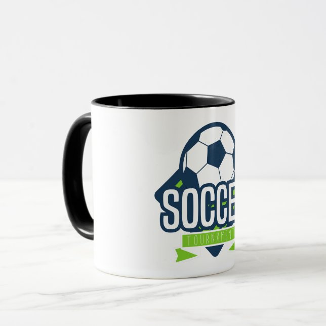 Superfußball Tasse (Vorderseite Links)