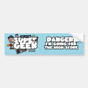 Supergeek-Autoaufkleber Autoaufkleber