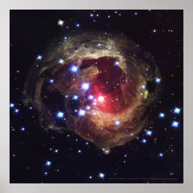 Supergiant Star V838 Monocerotis 12x12 (12x12) Poster (Vorne)