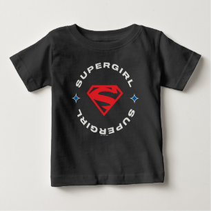 Supergirl Age of Heroes Circle S-Shield Baby T-shirt