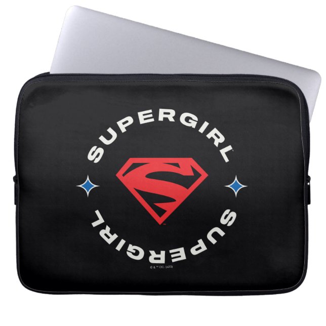 Supergirl Age of Heroes Circle S-Shield Laptopschutzhülle (Vorderseite)