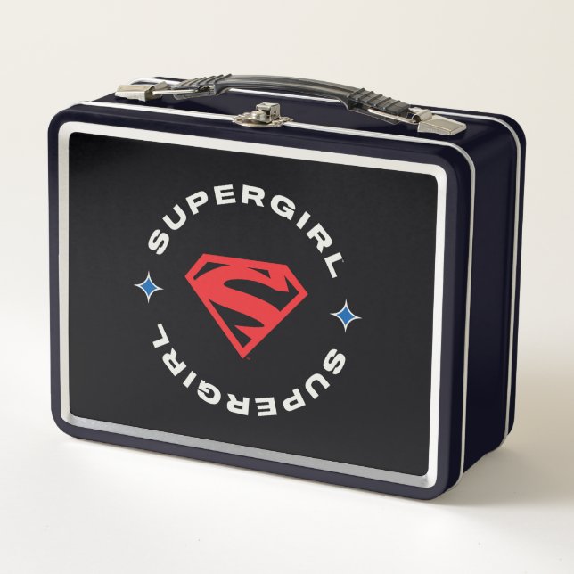 Supergirl Age of Heroes Circle S-Shield Metall Brotdose (Vorderseite)