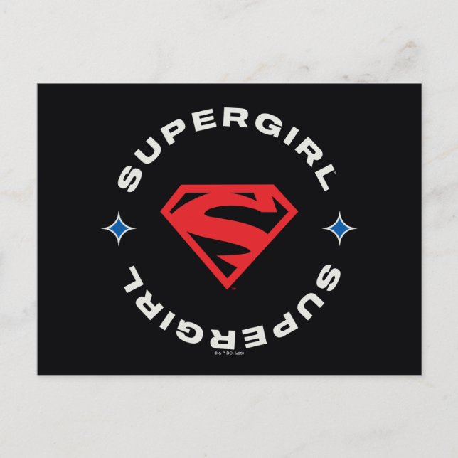 Supergirl Age of Heroes Circle S-Shield Postkarte (Vorderseite)