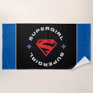 Supergirl Age of Heroes Circle S-Shield Strandtuch