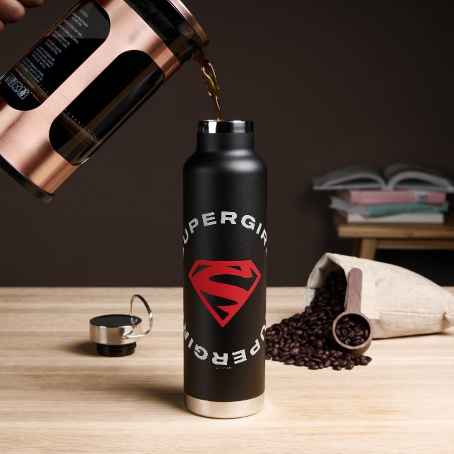 Supergirl Age of Heroes Circle S-Shield Trinkflasche (Kaffee)