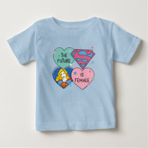 Supergirl aus dieser Welt Retro Grafik Baby T-shirt