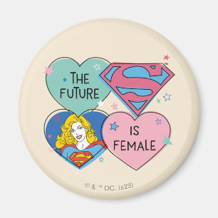 Supergirl aus dieser Welt Retro Grafik Magnet