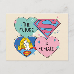 Supergirl aus dieser Welt Retro Grafik Postkarte