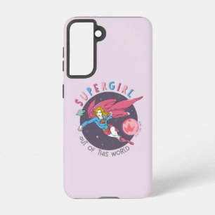 Supergirl aus dieser Welt Retro Grafik Samsung Galaxy Hülle