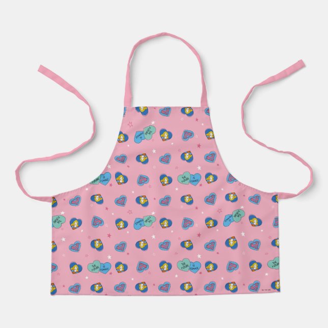 Supergirl aus dieser Welt Retro Grafik Schürze (Vorderseite)