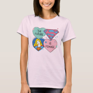 Supergirl aus dieser Welt Retro Grafik T-Shirt