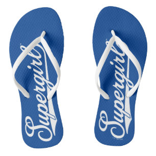 Supergirl Baseball All-Star-Logo Flip Flops