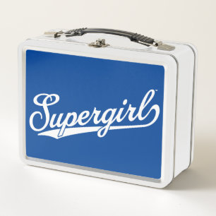 Supergirl Baseball All-Star-Logo Metall Brotdose